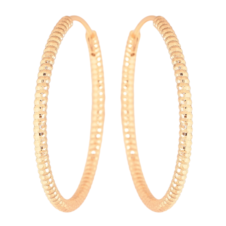 Серьги Xuping цвет Позолота 18K кольца (конго) "Декоративный узор" ø 3см фото №7 Серьги Xuping цвет Позолота 18K кольца (конго) "Декоративный узор" ø 3см фото №7