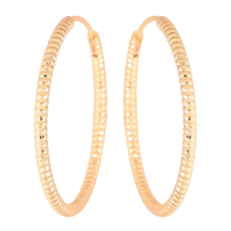 Серьги Xuping цвет Позолота 18K кольца (конго) "Декоративный узор" ø 3см фото №1 Серьги Xuping цвет Позолота 18K кольца (конго) "Декоративный узор" ø 3см фото №1