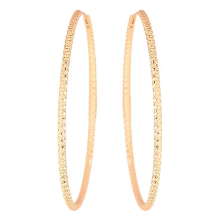 Серьги Xuping цвет Позолота 18K кольца (конго) "Декоративный узор" ø 5.5см фото №3 Серьги Xuping цвет Позолота 18K кольца (конго) "Декоративный узор" ø 5.5см фото №3