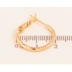 Сережки Xuping колір Позолота 18K кільця (конго) "Декоративний візерунок" ø 2см фото №2 Сережки Xuping колір Позолота 18K кільця (конго) "Декоративний візерунок" ø 2см фото №2
