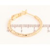 Сережки Xuping колір Позолота 18K кільця (конго) "Декоративний візерунок" ø 2.5см фото №2 Сережки Xuping колір Позолота 18K кільця (конго) "Декоративний візерунок" ø 2.5см фото №2