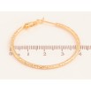 Серьги Xuping цвет Позолота 18K кольца (конго) "Декоративный узор" ø 4см фото №2 Серьги Xuping цвет Позолота 18K кольца (конго) "Декоративный узор" ø 4см фото №2