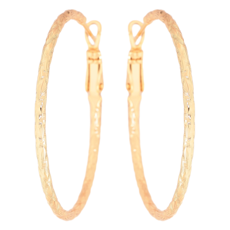 Серьги Xuping цвет Позолота 18K кольца (конго) "Декоративный узор" ø 4см фото №22 Серьги Xuping цвет Позолота 18K кольца (конго) "Декоративный узор" ø 4см фото №22