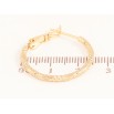 Серьги Xuping цвет Позолота 18K кольца (конго) "Декоративный узор" ø 2.5см фото №2