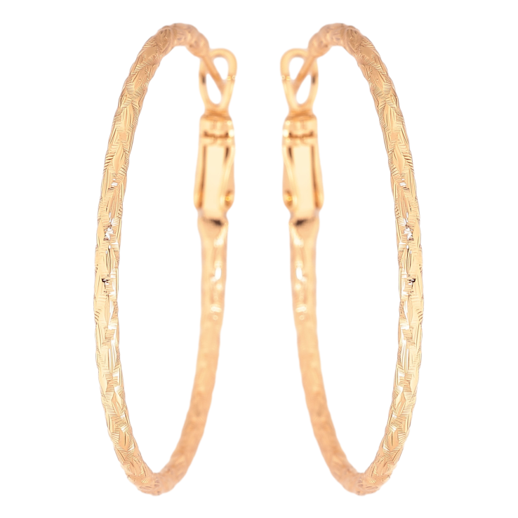 Серьги Xuping цвет Позолота 18K кольца (конго) "Декоративный узор" ø 4см фото №16 Серьги Xuping цвет Позолота 18K кольца (конго) "Декоративный узор" ø 4см фото №16