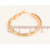 Серьги Xuping цвет Позолота 18K кольца (конго) "Декоративный узор" ø 3см фото №2 Серьги Xuping цвет Позолота 18K кольца (конго) "Декоративный узор" ø 3см фото №2