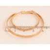 Серьги Xuping цвет Позолота 18K кольца (конго) "Двойные с узором" ø 4см фото №2 Серьги Xuping цвет Позолота 18K кольца (конго) "Двойные с узором" ø 4см фото №2