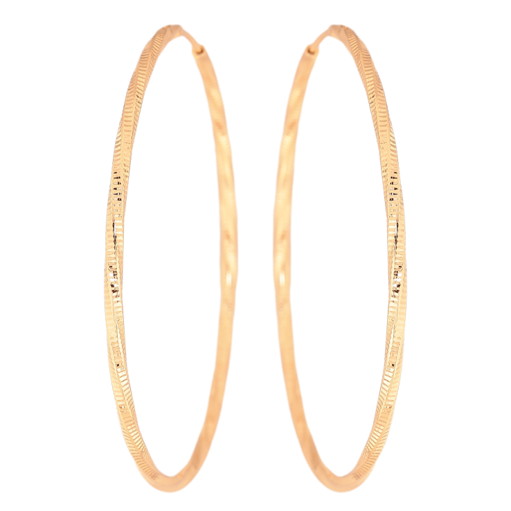 Серьги Xuping цвет Позолота 18K кольца (конго) "Декоративный узор" ø 5.8см фото №7 Серьги Xuping цвет Позолота 18K кольца (конго) "Декоративный узор" ø 5.8см фото №7