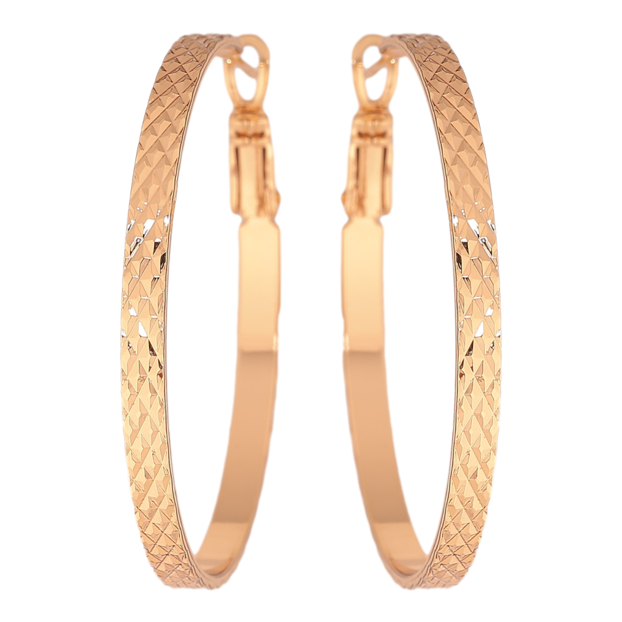 Серьги Xuping цвет Позолота 18K кольца (конго) "Декоративный узор" ø 4см фото №1 Серьги Xuping цвет Позолота 18K кольца (конго) "Декоративный узор" ø 4см фото №1