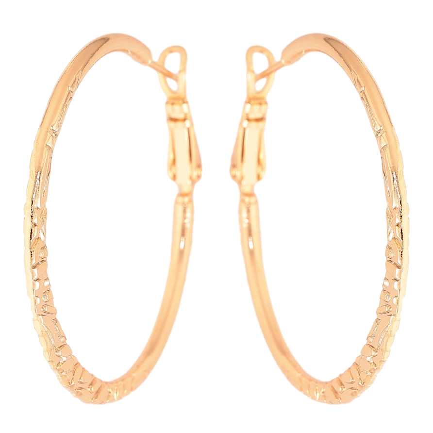 Серьги Xuping цвет Позолота 18K кольца (конго) "Декоративный узор" ø 3.8см фото №1 Серьги Xuping цвет Позолота 18K кольца (конго) "Декоративный узор" ø 3.8см фото №1