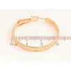 Серьги Xuping цвет Позолота 18K кольца (конго) "Декоративный узор" ø 3см фото №2 Серьги Xuping цвет Позолота 18K кольца (конго) "Декоративный узор" ø 3см фото №2