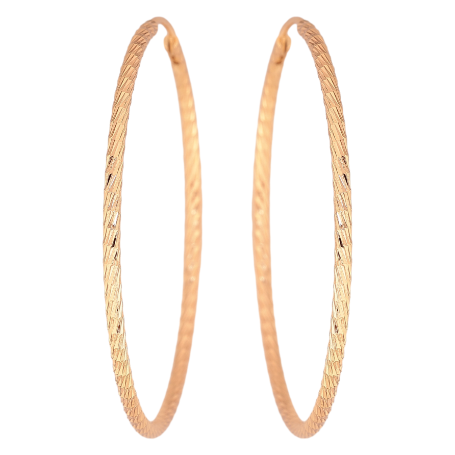 Серьги Xuping цвет Позолота 18K кольца (конго) "Декоративный узор" ø 4.8см фото №1 Серьги Xuping цвет Позолота 18K кольца (конго) "Декоративный узор" ø 4.8см фото №1