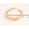 Сережки Xuping колір Позолота 18K кільця (конго) "Декоративний візерунок" ø 3см фото №2 Сережки Xuping колір Позолота 18K кільця (конго) "Декоративний візерунок" ø 3см фото №2