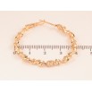 Серьги Xuping цвет Позолота 18K кольца (конго) "Декоративный узор" ø 4см фото №2