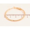 Сережки Xuping колір Позолота 18K кільця (конго) "Декоративний візерунок" ø3.5см фото №2 Сережки Xuping колір Позолота 18K кільця (конго) "Декоративний візерунок" ø3.5см фото №2