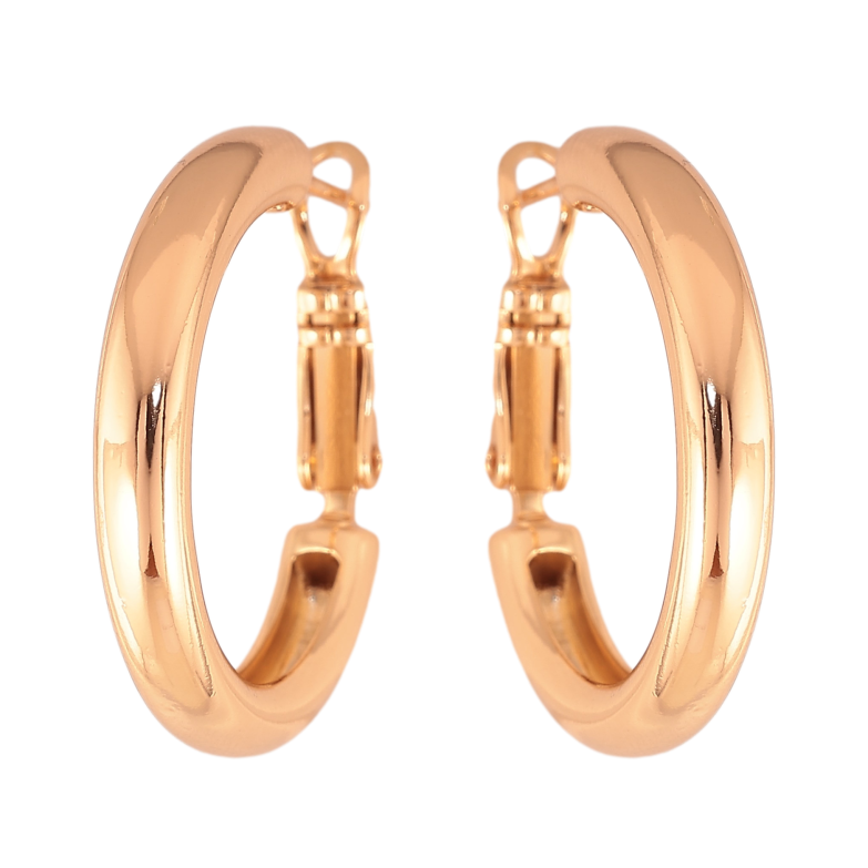Сережки Xuping колір Позолота 18K кільця (конго) "Классика" ø 2,5см фото №16 Сережки Xuping колір Позолота 18K кільця (конго) "Классика" ø 2,5см фото №16