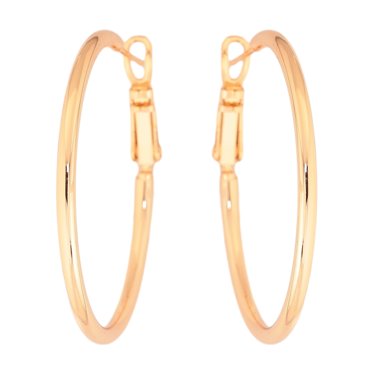 Сережки Xuping колір Позолота 18K кільця (конго) "Класика" ø 3.5см фото №24