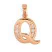 Кулон Xuping M&L колір 18K "Літера Q" для ланцюжка до 6мм фото №2 Кулон Xuping M&L колір 18K "Літера Q" для ланцюжка до 6мм фото №2