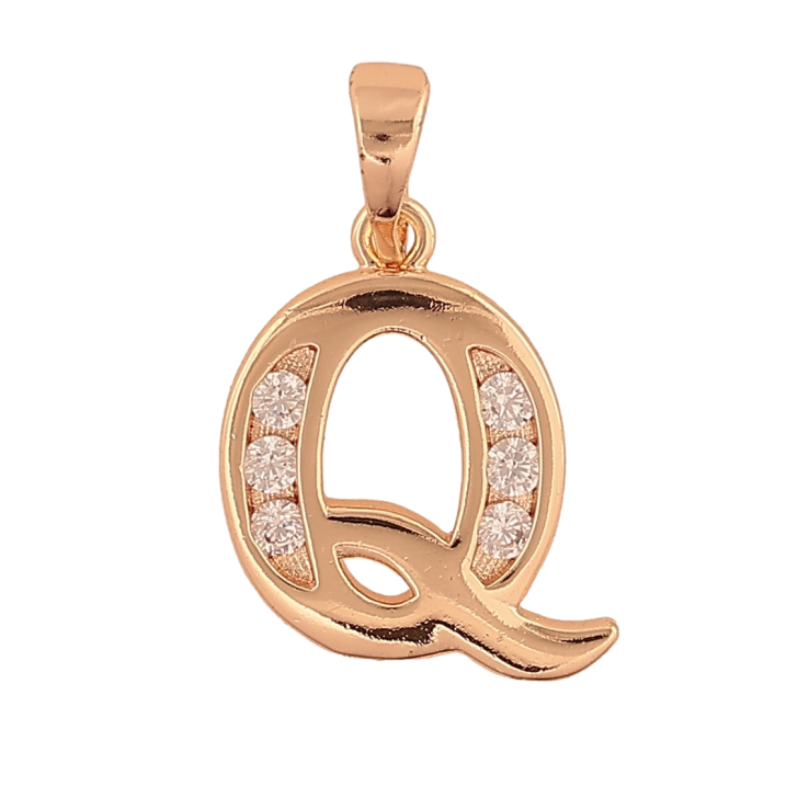 Кулон Xuping M&L цвет 18K "Буква Q" для цепочки до 6мм фото №9 Кулон Xuping M&L цвет 18K "Буква Q" для цепочки до 6мм фото №9