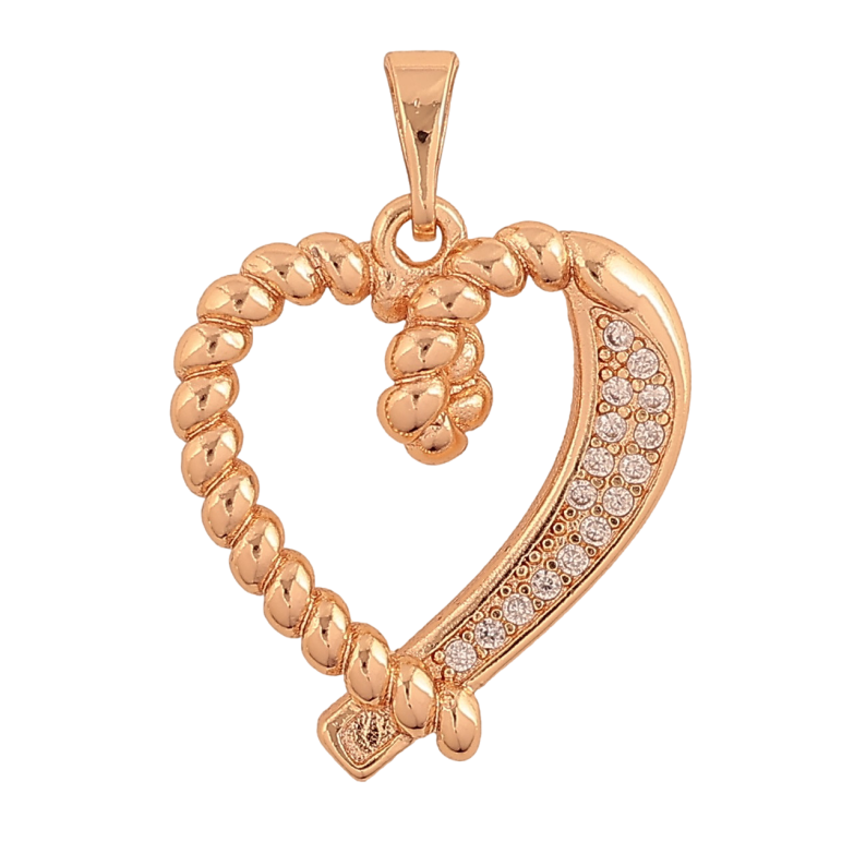Кулон Xuping M&L колір 18K "Сердечко" для ланцюжка до 5мм фото №2 Кулон Xuping M&L колір 18K "Сердечко" для ланцюжка до 5мм фото №2