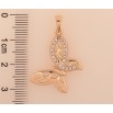 Кулон Xuping M&L цвет 18K "Бабочка" для цепочки до 5мм фото №2