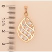Кулон Xuping M&L колір 18K "Візерунок з кристалами" для ланцюжка до 5мм фото №2 Кулон Xuping M&L колір 18K "Візерунок з кристалами" для ланцюжка до 5мм фото №2