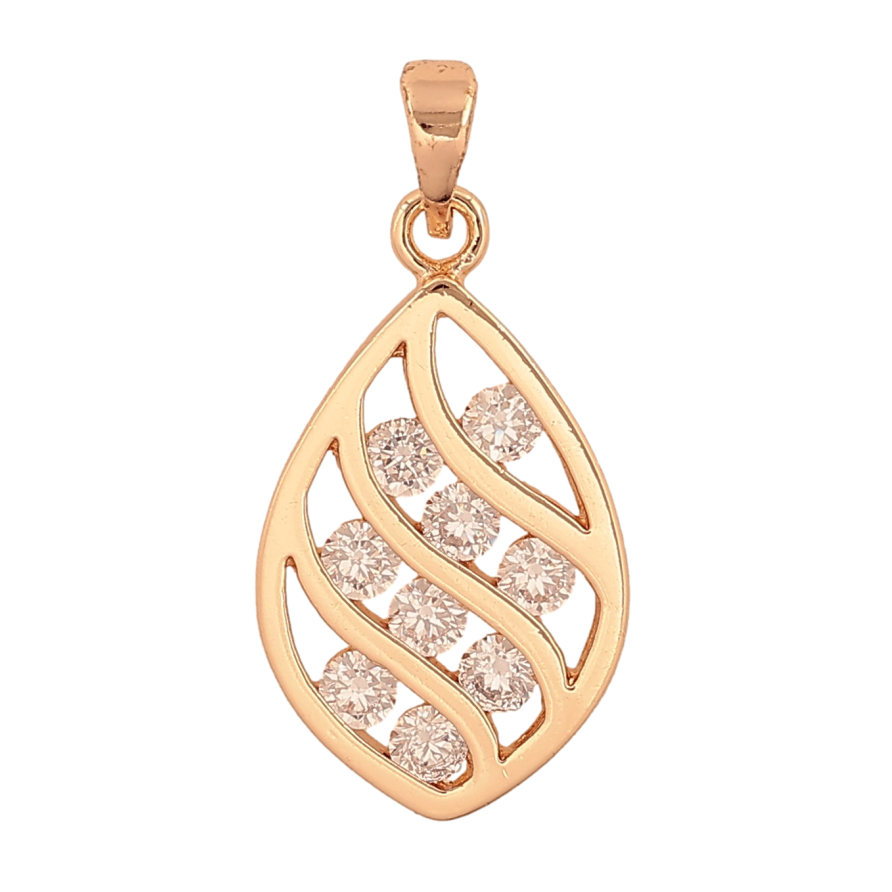 Кулон Xuping M&L колір 18K "Візерунок з кристалами" для ланцюжка до 5мм фото №1 Кулон Xuping M&L колір 18K "Візерунок з кристалами" для ланцюжка до 5мм фото №1