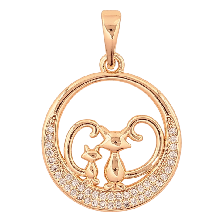 Кулон Xuping M&L колір 18K "Котики" для ланцюжка до 6мм фото №16