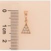 Кулон Xuping M&L колір 18K "Трикутник з кристалами" для ланцюжка до 5мм фото №2 Кулон Xuping M&L колір 18K "Трикутник з кристалами" для ланцюжка до 5мм фото №2