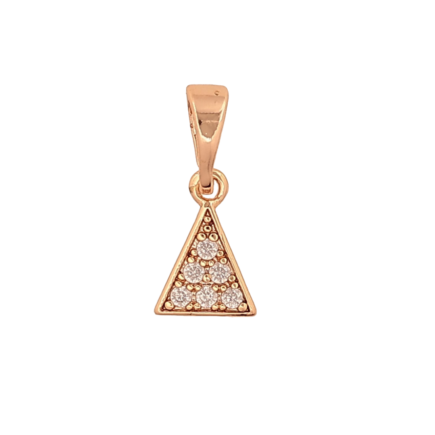 Кулон Xuping M&L колір 18K "Трикутник з кристалами" для ланцюжка до 5мм фото №1 Кулон Xuping M&L колір 18K "Трикутник з кристалами" для ланцюжка до 5мм фото №1