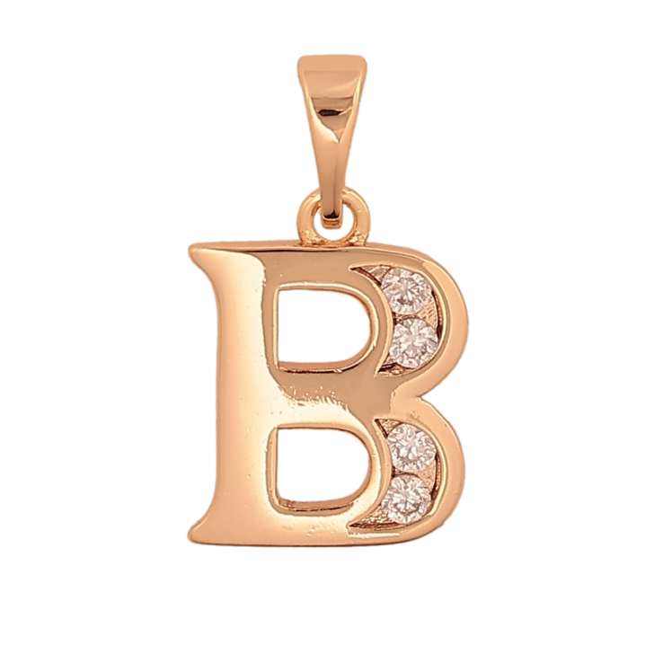 Кулон Xuping M&L цвет 18K "Буква B" для цепочки до 5мм фото №5 Кулон Xuping M&L цвет 18K "Буква B" для цепочки до 5мм фото №5