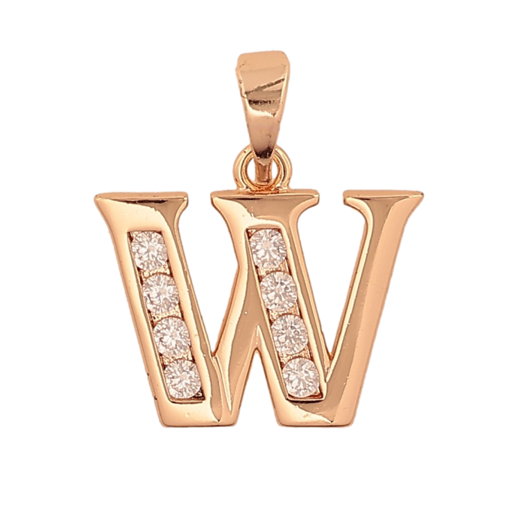 Кулон Xuping M&L цвет 18K "Буква W" для цепочки до 5мм фото №3 Кулон Xuping M&L цвет 18K "Буква W" для цепочки до 5мм фото №3