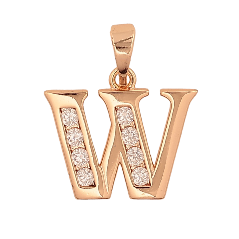 Кулон Xuping M&L колір 18K "Літера W" для ланцюжка до 5мм фото №18 Кулон Xuping M&L колір 18K "Літера W" для ланцюжка до 5мм фото №18