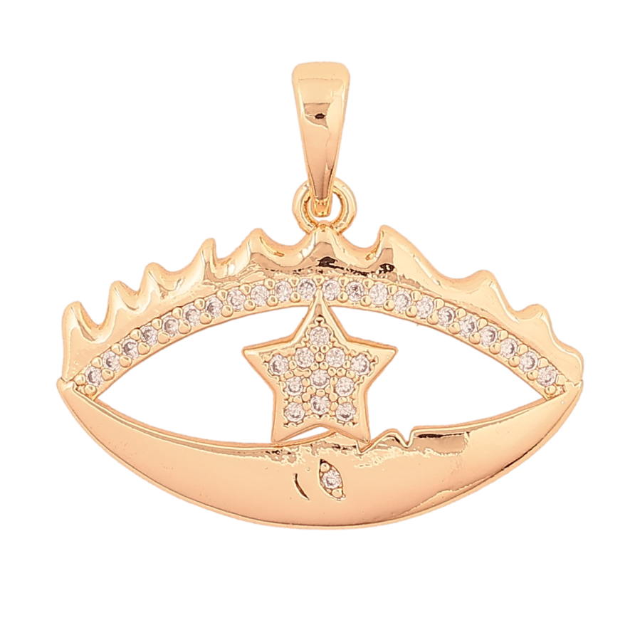 Кулон Xuping M&L колір 18K "Око" для ланцюжка до 6мм фото №1 Кулон Xuping M&L колір 18K "Око" для ланцюжка до 6мм фото №1