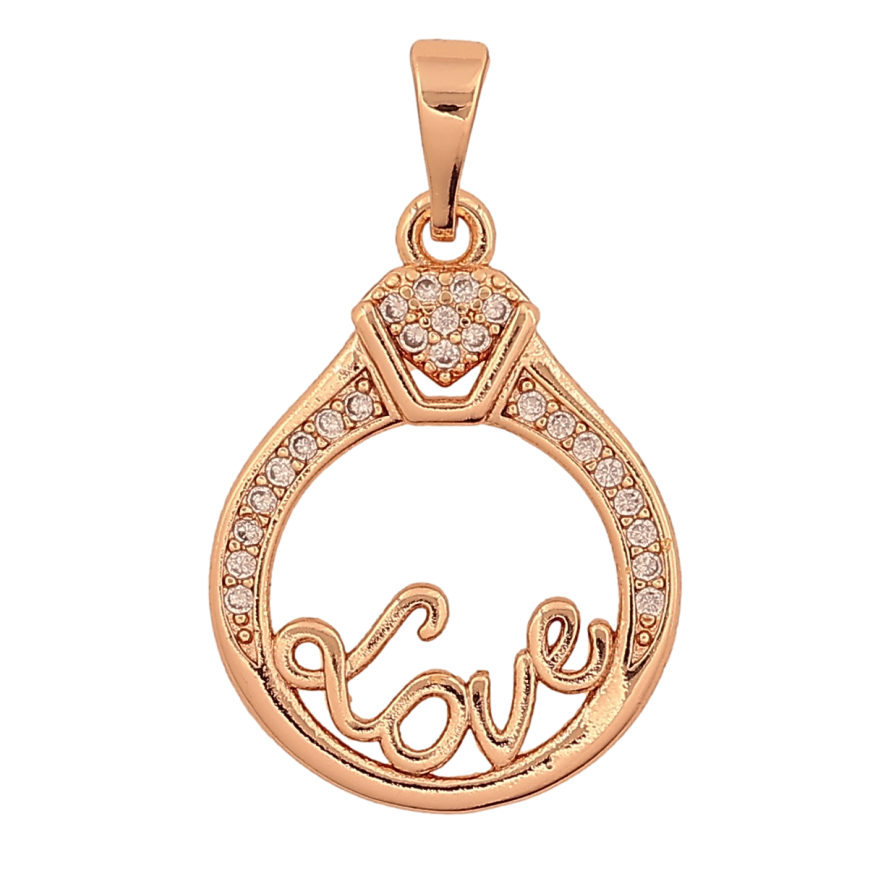 Кулон Xuping M&L цвет 18K "Love" для цепочки до 5мм фото №1 Кулон Xuping M&L цвет 18K "Love" для цепочки до 5мм фото №1