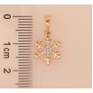 Кулон Xuping M&L цвет 18K "Снежинка" для цепочки до 5мм фото №2 Кулон Xuping M&L цвет 18K "Снежинка" для цепочки до 5мм фото №2