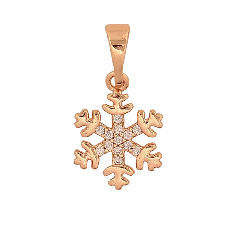 Кулон Xuping M&L колір 18K "Сніжинка" для ланцюжка до 5мм фото №8 Кулон Xuping M&L колір 18K "Сніжинка" для ланцюжка до 5мм фото №8