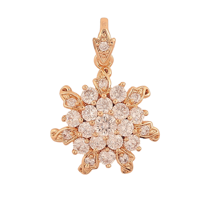 Кулон Xuping M&L цвет 18K "Снежинка с кристаллами" для цепочки до 3мм фото №22 Кулон Xuping M&L цвет 18K "Снежинка с кристаллами" для цепочки до 3мм фото №22
