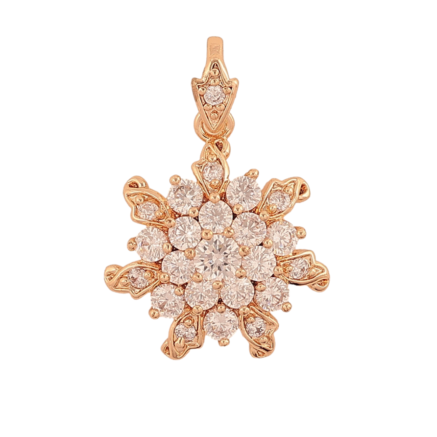 Кулон Xuping M&L цвет 18K "Снежинка с кристаллами" для цепочки до 3мм фото №1 Кулон Xuping M&L цвет 18K "Снежинка с кристаллами" для цепочки до 3мм фото №1