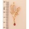 Кулон Xuping M&L колір 18K "Фея з червоним кристалом" для ланцюжка до 5мм фото №2 Кулон Xuping M&L колір 18K "Фея з червоним кристалом" для ланцюжка до 5мм фото №2