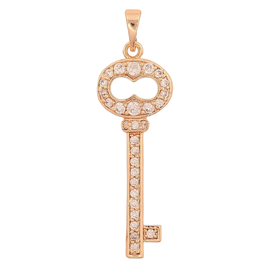 Кулон Xuping M&L колір 18K "Ключик з кристалами" для ланцюжка до 5мм фото №1 Кулон Xuping M&L колір 18K "Ключик з кристалами" для ланцюжка до 5мм фото №1