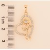 Кулон Xuping M&L колір 18K "Серце з квіткою" для ланцюжка до 5мм фото №2 Кулон Xuping M&L колір 18K "Серце з квіткою" для ланцюжка до 5мм фото №2