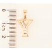 Кулон Xuping цвет Позолота 18K "Буква Y" для цепочки до 5 мм фото №2