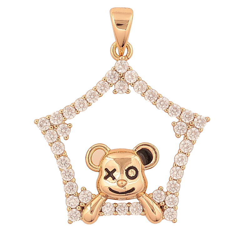 Кулон Xuping цвет Позолота 18K "Мишка" для цепочки до 4мм фото №1 Кулон Xuping цвет Позолота 18K "Мишка" для цепочки до 4мм фото №1