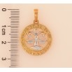 Кулон Xuping цвет Позолота 18K + Родий "Знак Зодиака Весы" для цепочки до 6мм фото №2