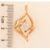 Кулон Xuping цвет Позолота 18K "Узор с кристаллом" для цепочки до 4мм фото №2