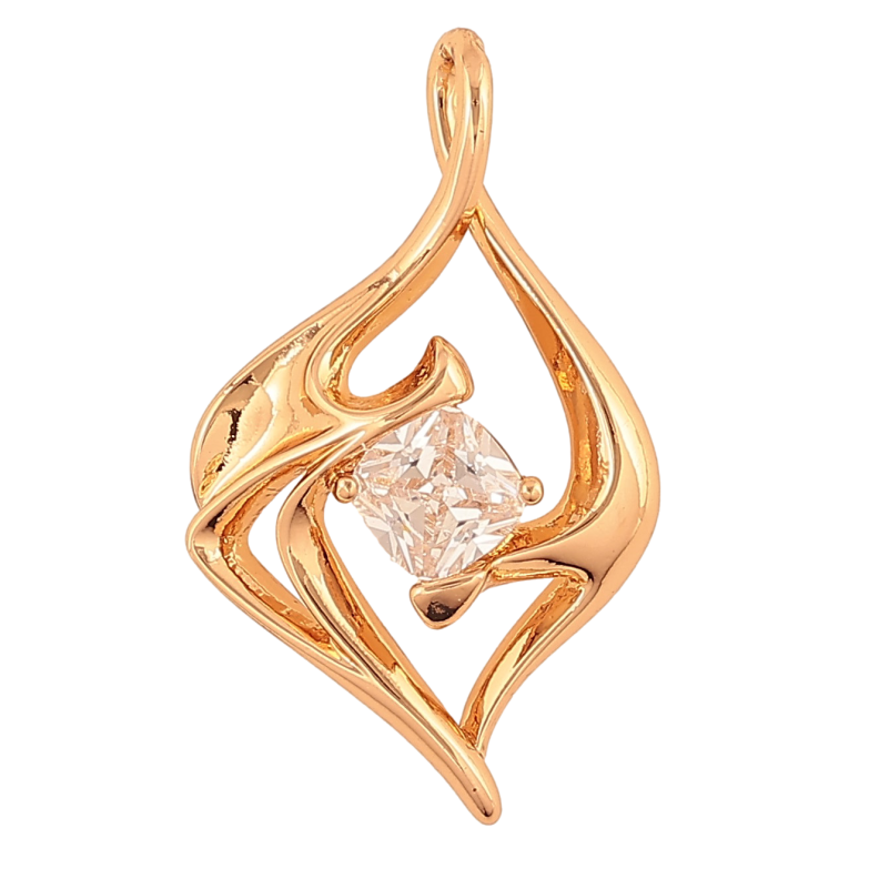 Кулон Xuping колір Позолота 18K "Візерунок з кристалом" для ланцюжка до 4мм фото №14