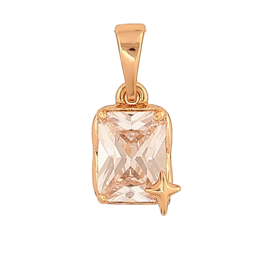 Кулон Xuping цвет Позолота 18K "Кристалл с звездой" для цепочки до 5мм фото №1 Кулон Xuping цвет Позолота 18K "Кристалл с звездой" для цепочки до 5мм фото №1