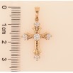 Кулон Xuping цвет Позолота 18K "Крест с кристаллами" для цепочки до 6мм фото №2 Кулон Xuping цвет Позолота 18K "Крест с кристаллами" для цепочки до 6мм фото №2