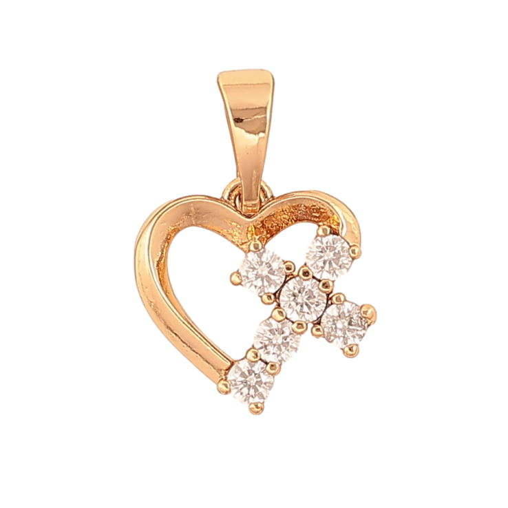Кулон Xuping колір Позолота 18K "Серце з кристальним хрестом" для ланцюжка до 5мм фото №25 Кулон Xuping колір Позолота 18K "Серце з кристальним хрестом" для ланцюжка до 5мм фото №25